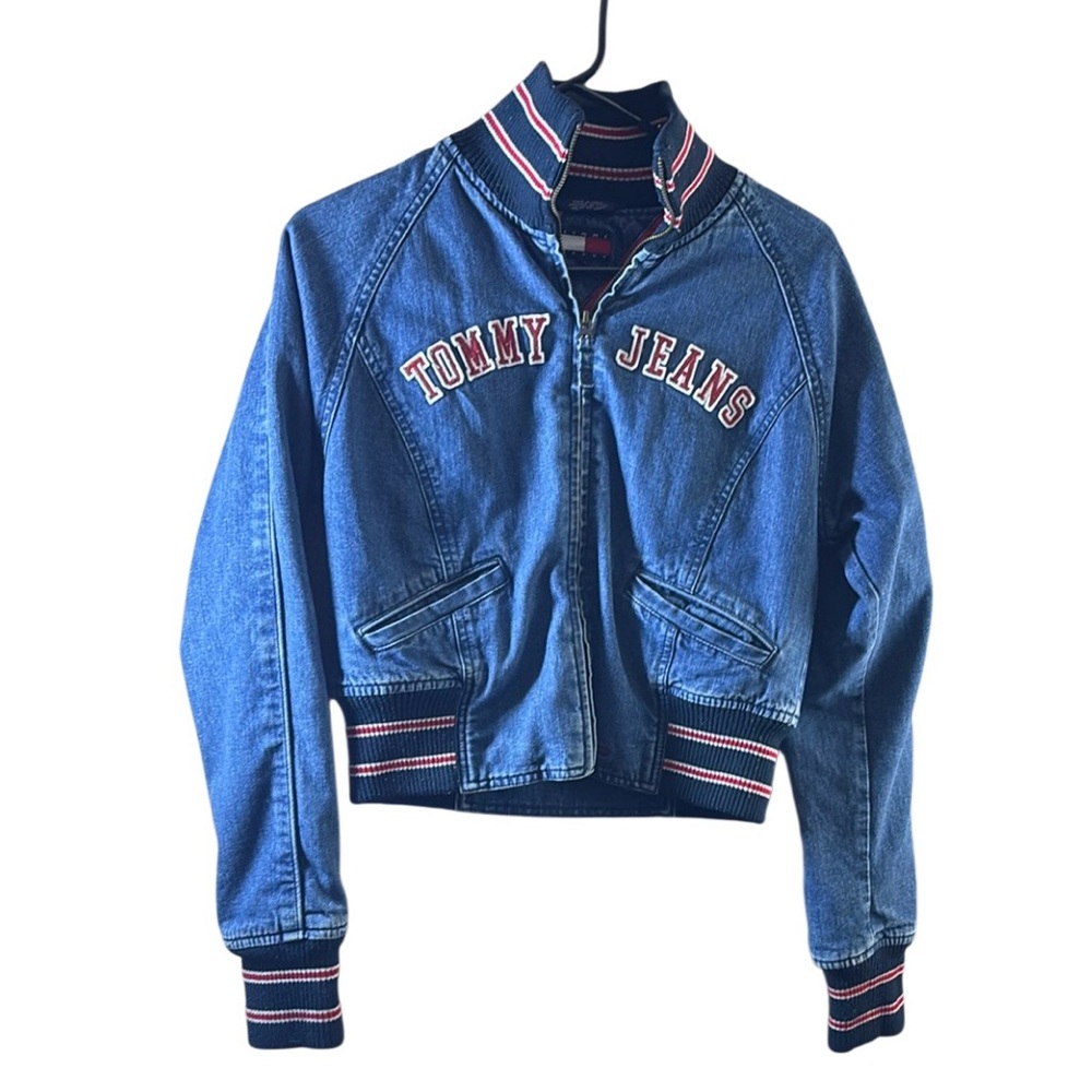 Tommy Jeans Blue Jacket with Red Accents